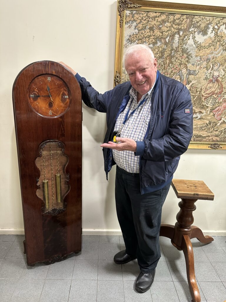 PHOTOS OF TIM WITH THE CLOCK